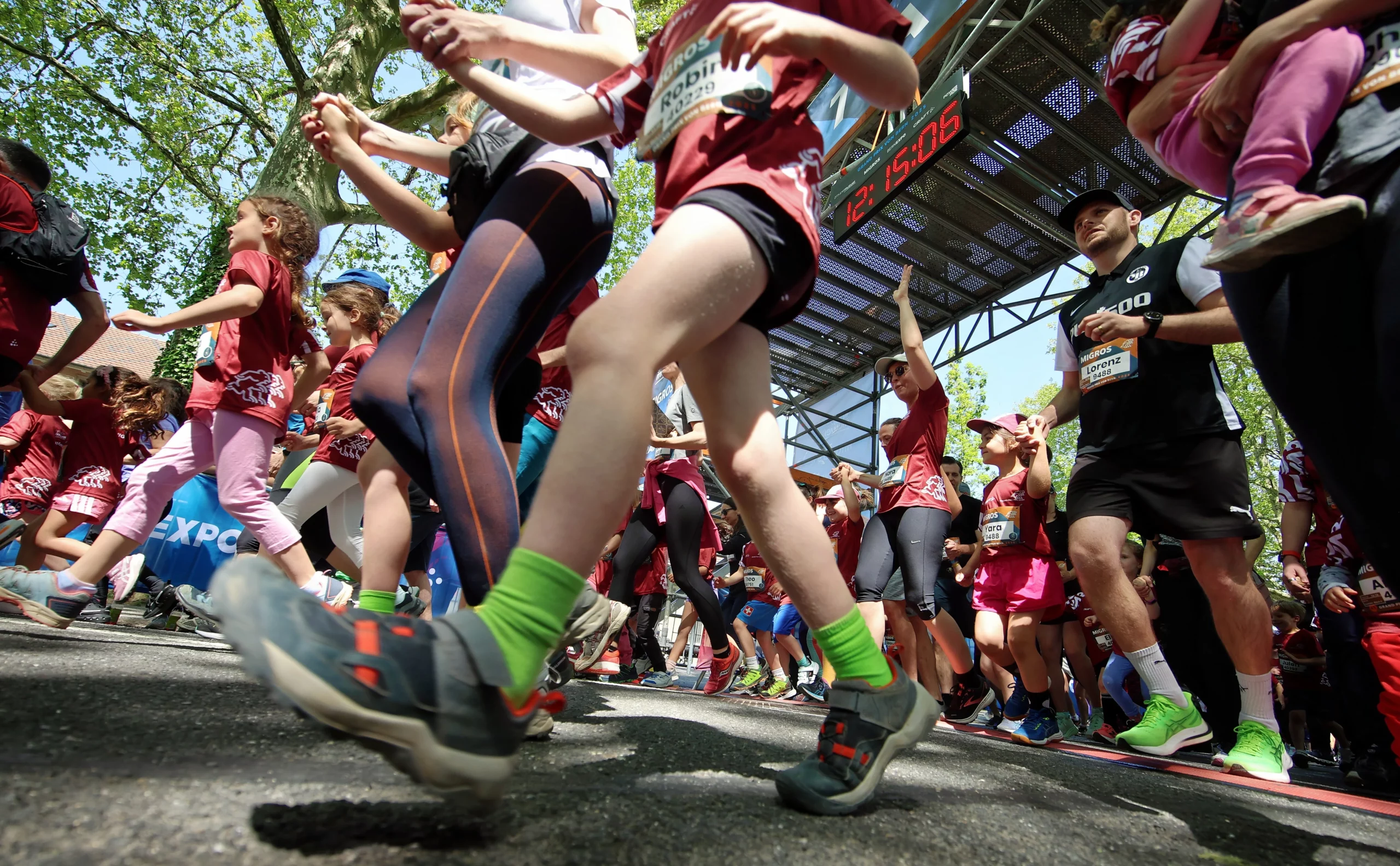 Startlinie eines Laufevents
